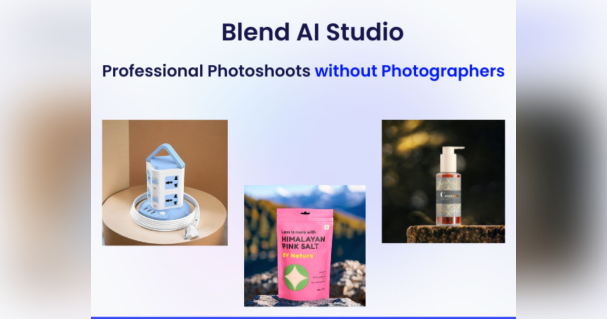 Blend Launches Blend Studio: AI tool for ecommerce photography